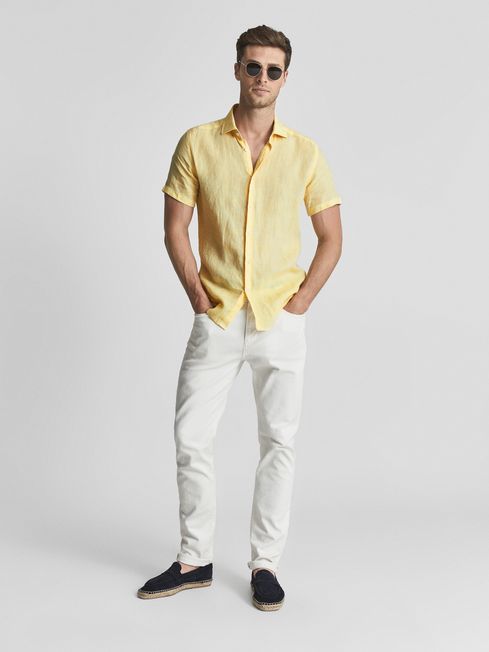 Holiday Linen Slim Fit Shirt