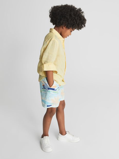 Ruban Junior Long Sleeve Linen Shirt