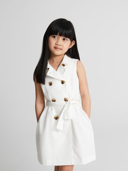 Dana Jr Junior Linen Blend Mini Dress
