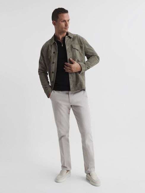 Maxwell Merino Zip Neck Polo