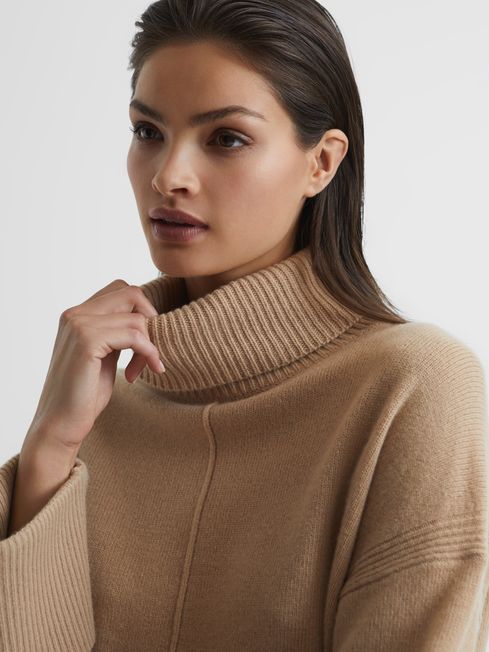 Sarah Cashmere Blend Roll Neck Jumper