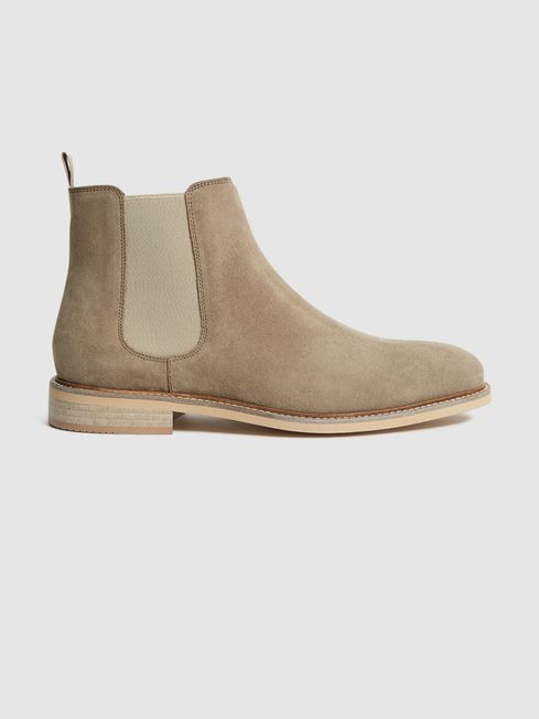 Tenor Suede Leather Chelsea Boots