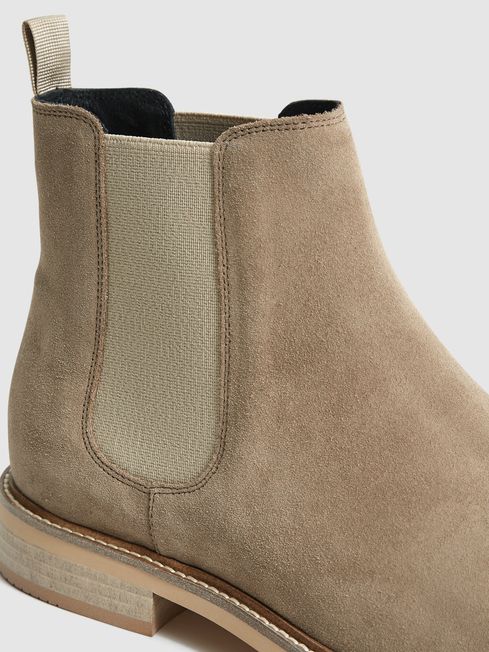 Tenor Suede Leather Chelsea Boots