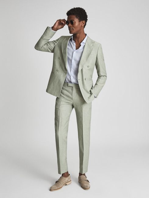 Hue Linen Blend Mixer Trousers