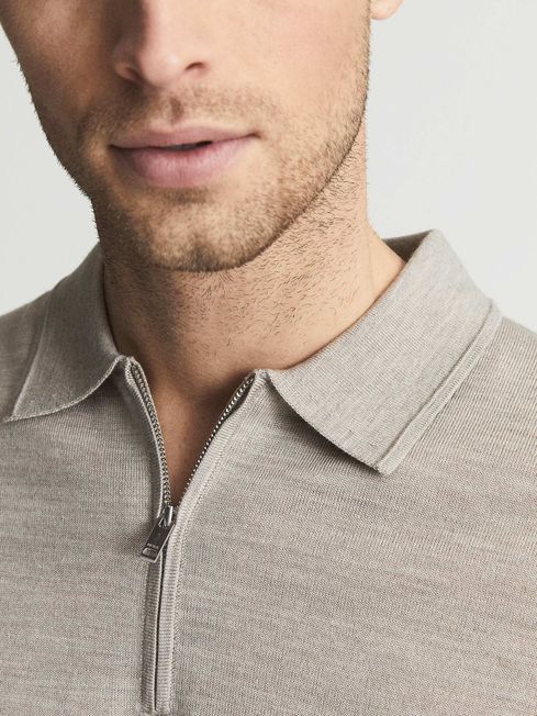 Maxwell Merino Zip Neck Polo