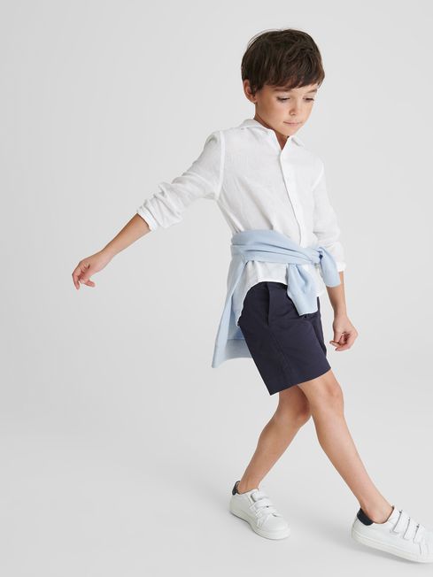 Ruban Junior Long Sleeve Linen Shirt