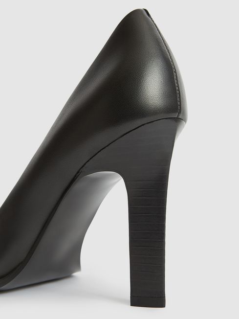 Ada Court Leather Court Shoes