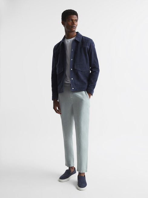 Truce Cotton Linen Blend Casual Trousers