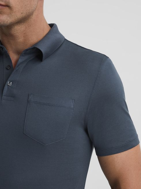 Hendrix Mercerised Knitted Collar Polo