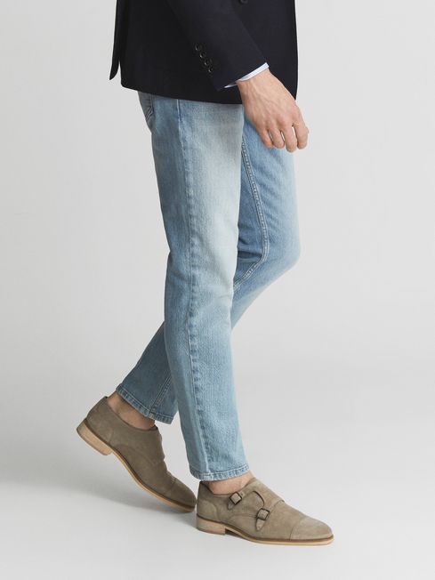Rivington Suede Monk Strap Shoes