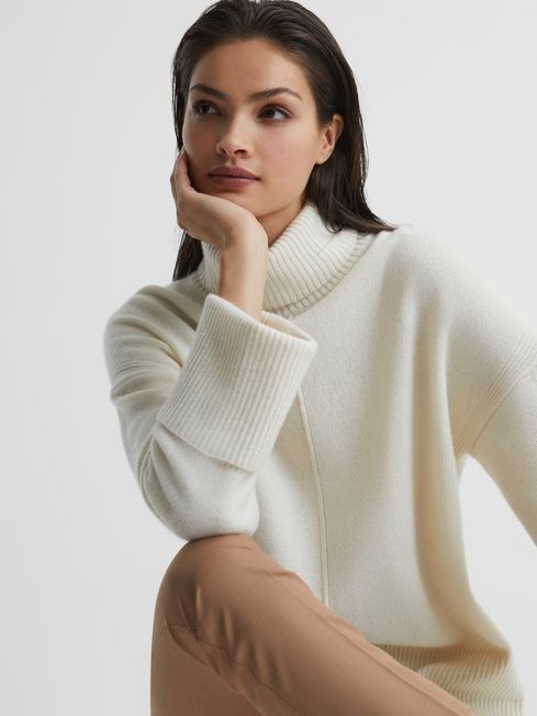 Sarah Cashmere Blend Roll Neck Jumper