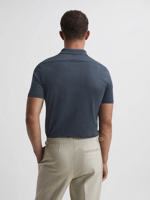 Hendrix Mercerised Knitted Collar Polo