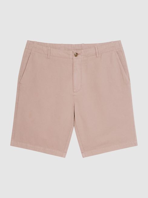 Ezra Cotton-Linen Blend Shorts