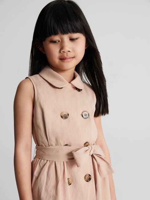 Dana Jr Junior Linen Blend Mini Dress