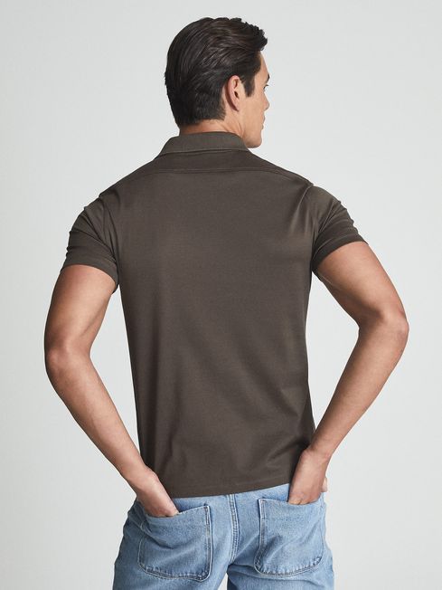 Hendrix Mercerised Knitted Collar Polo