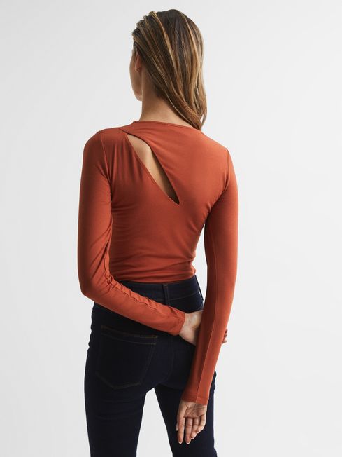 Aubrey Cut-Out Long Sleeve Top