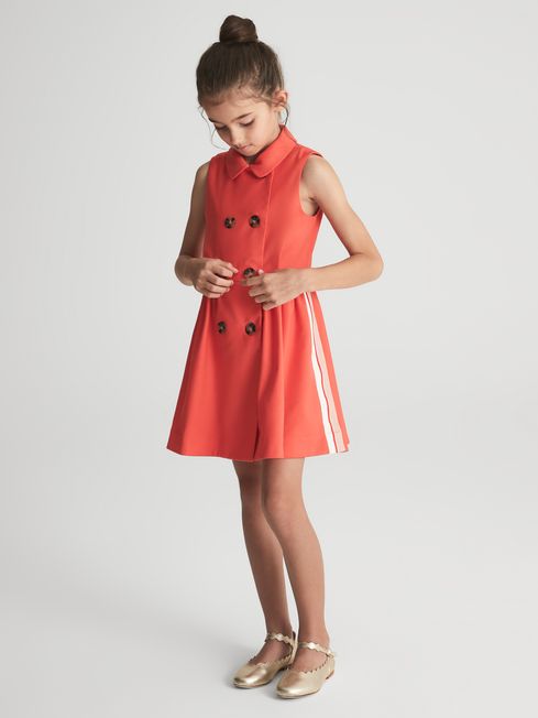 Mona Sleeveless Button Detail Dress