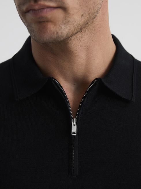 Maxwell Merino Zip Neck Polo