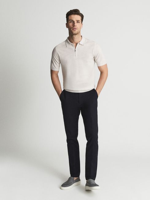 Maxwell Merino Zip Neck Polo