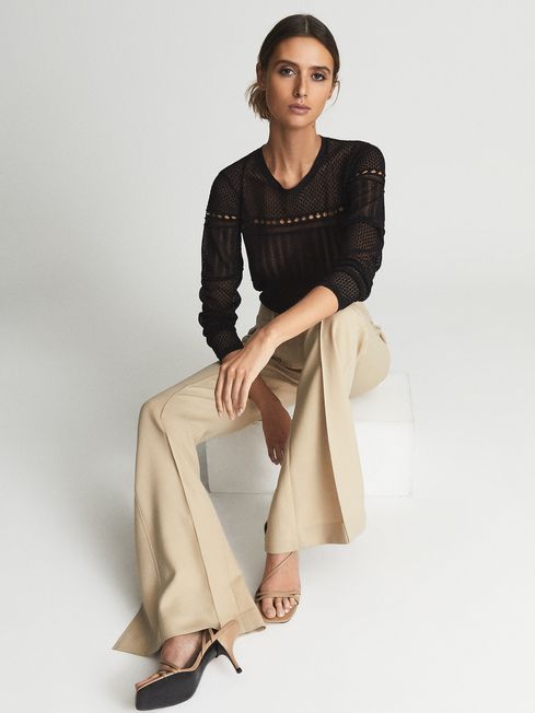 Eliana Lace Crew Neck Jumper