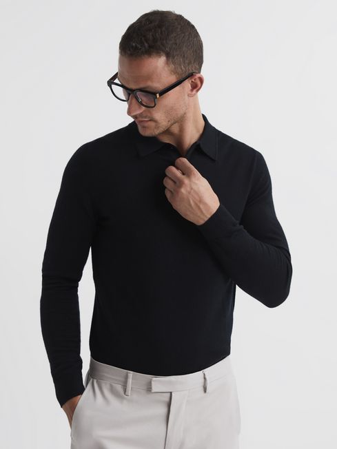 Trafford Reiss Trafford Merino Wool Polo Shirt