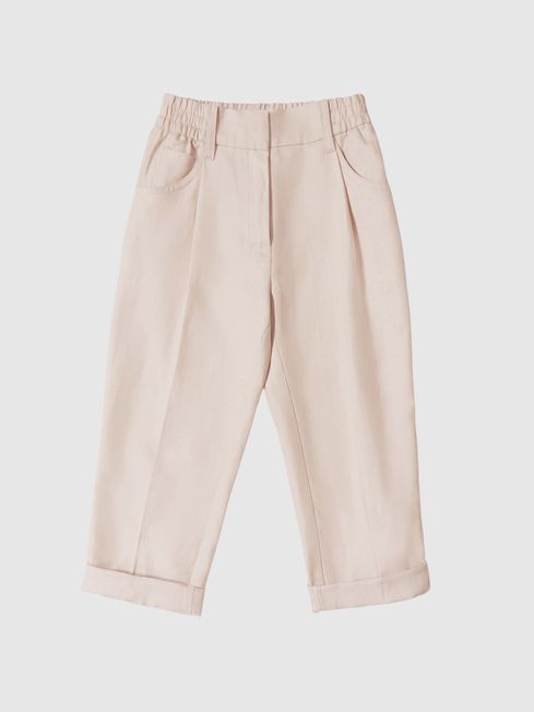 Shae Jr Junior Linen Blend Pull On Trousers