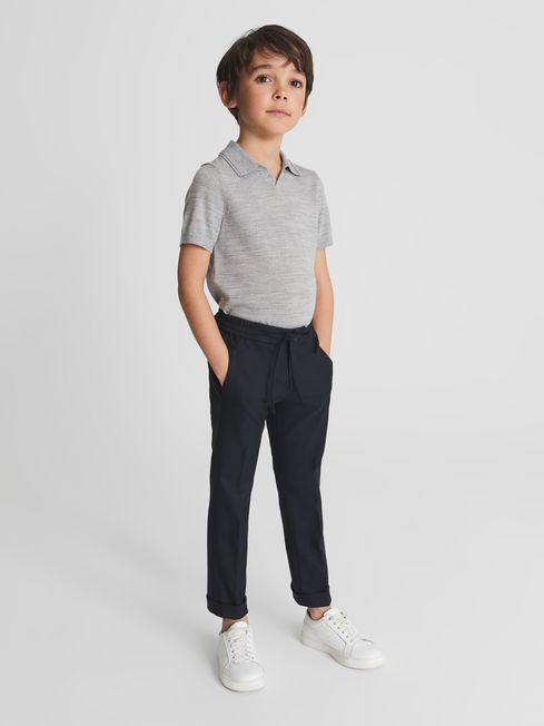 Brighton Casual Cropped Tapered Trousers