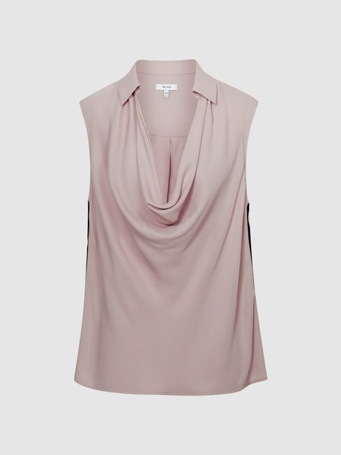 Ameliee Cowl Front Sleeveless Blouse
