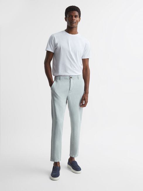 Truce Cotton Linen Blend Casual Trousers