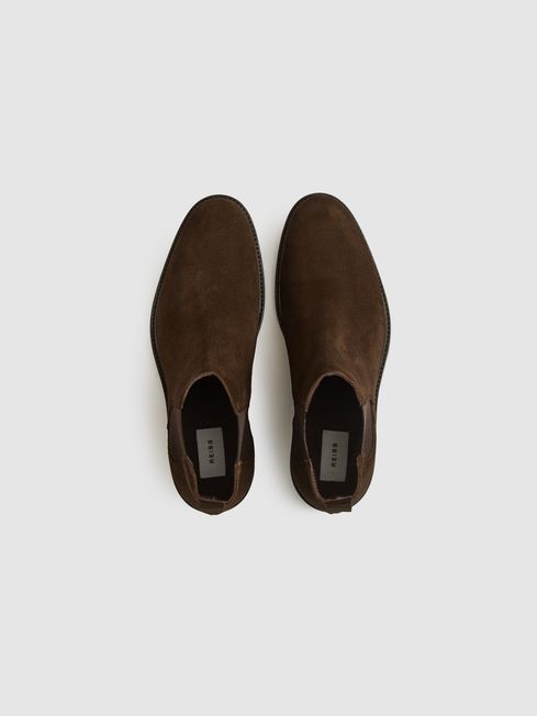 Tenor Suede Leather Chelsea Boots