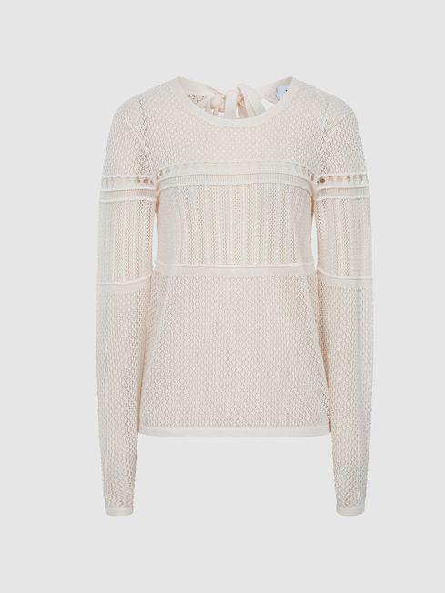 Eliana Lace Crew Neck Jumper