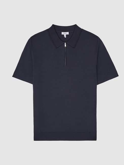 Maxwell Merino Zip Neck Polo