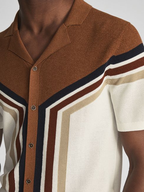 Vinci Cuban Collar Panel Detail Shirt