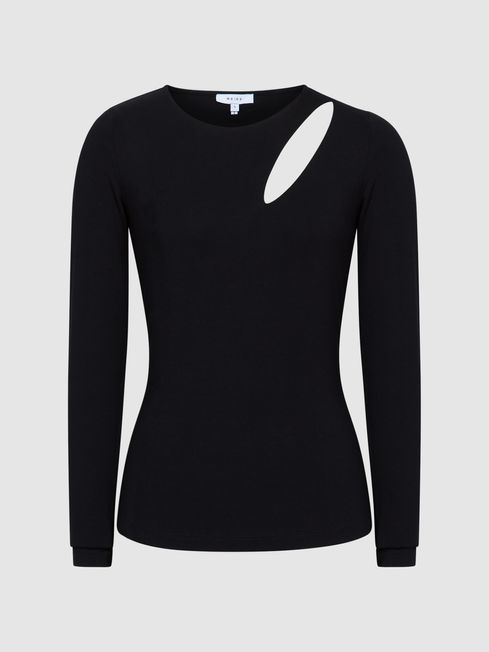 Aubrey Cut-Out Long Sleeve Top