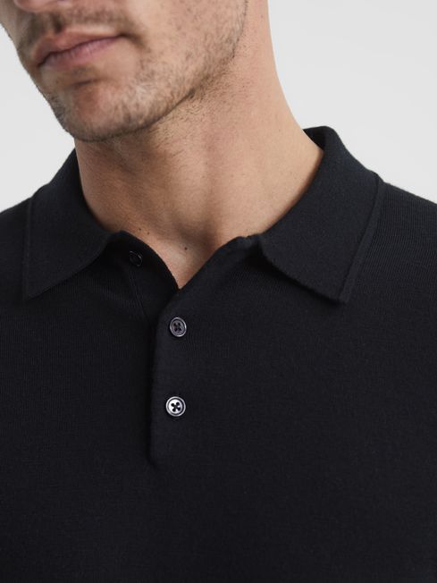Trafford Reiss Trafford Merino Wool Polo Shirt