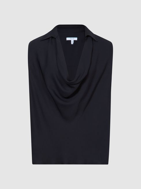 Ameliee Cowl Front Sleeveless Blouse