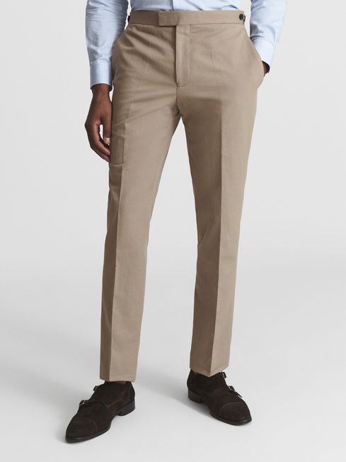 Train Cotton Slub Formal Trousers