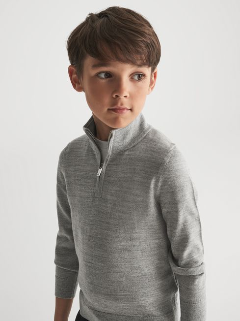 Blackhall Junior Zip Up Knitted Jumper