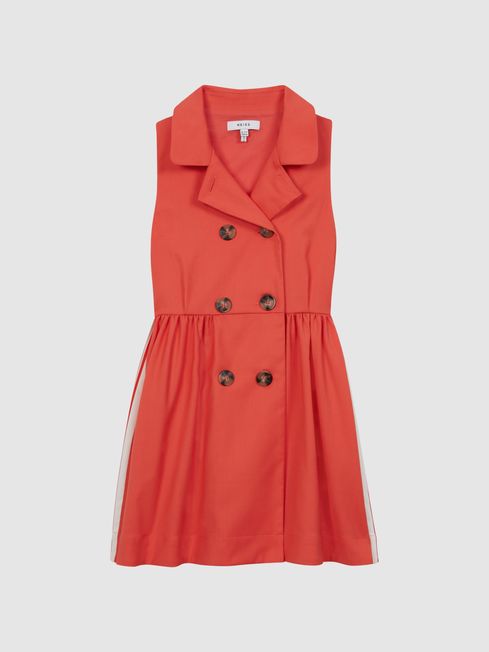 Mona Sleeveless Button Detail Dress