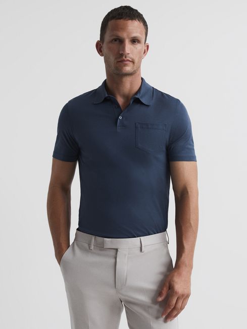 Hendrix Mercerised Knitted Collar Polo