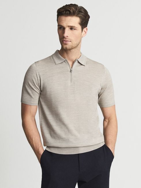 Maxwell Merino Zip Neck Polo