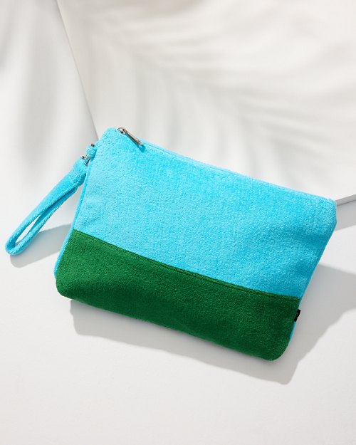 Terry Block Rocker Beach Clutch