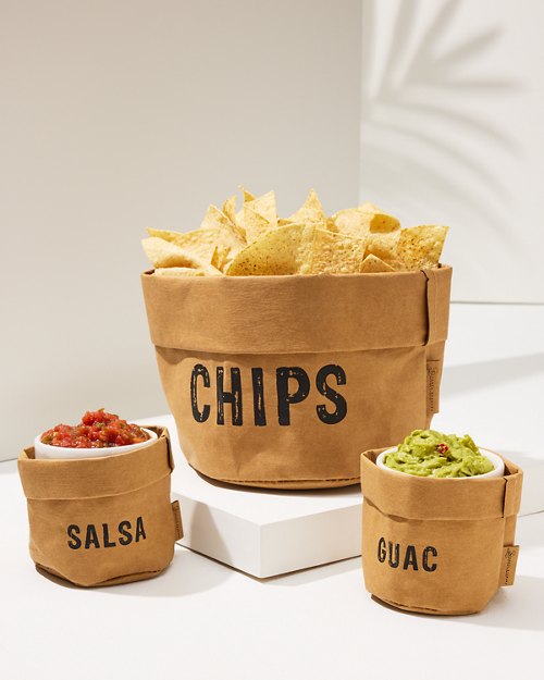 Chips, Salsa and Guacamole Serving Set