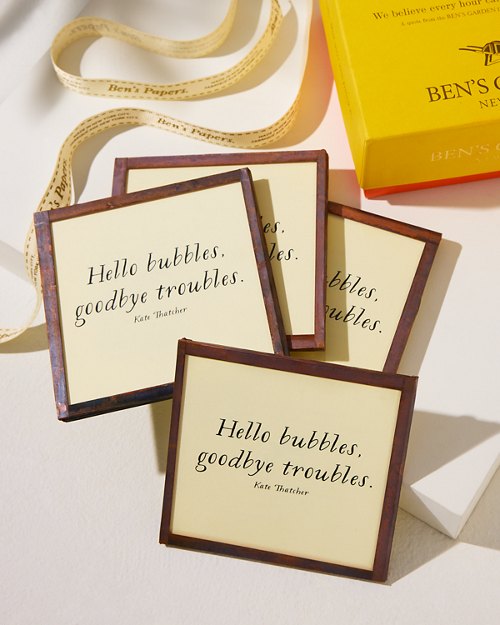 Hello Bubbles, Goodbye Troubles Coaster Giftset