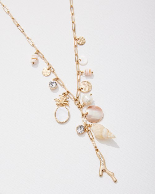 Sandy Shores Multi-Charm Y-Necklace