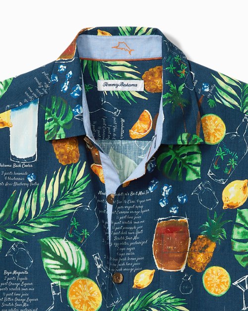 Big and Tall Island Social IslandZone Camp Shirt