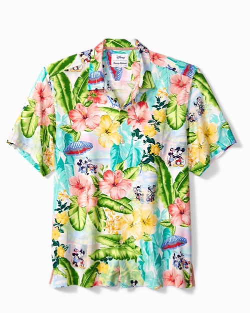 Big and Tall Disney Veracruz Cay Poolside Party Camp Shirt