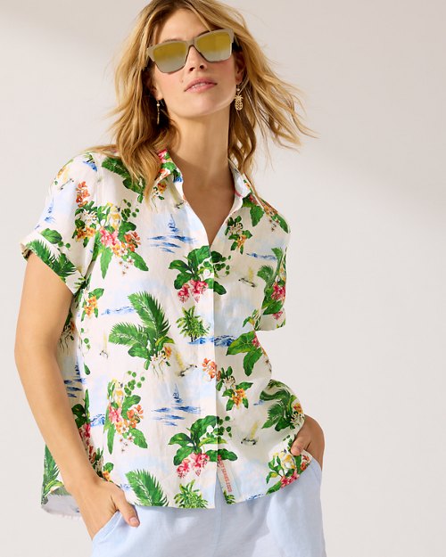 Artist Series 23 Serene Seaside Linen Camp Shirt