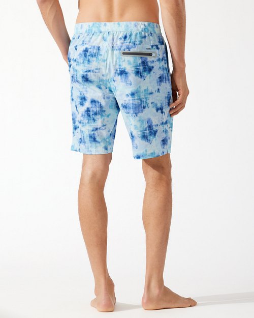 Monterey Coast Mai Tai IslandZone Plaid Hybrid Shorts