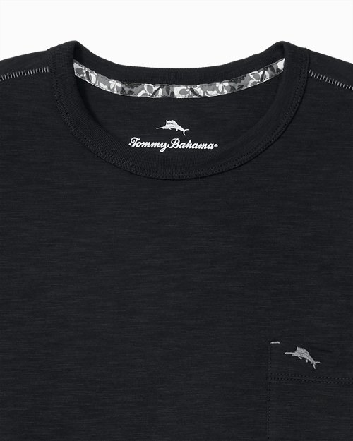 Big and Tall Bali Beach Crewneck Long-Sleeve Shirt